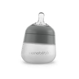 Nanobébé US Grey / 5 oz. / Single Flexy Silicone Baby Bottle - 5oz