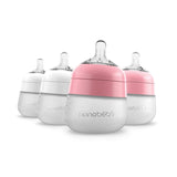Nanobébé US Pink-White / 5 oz. / 4-Pack Flexy Silicone Baby Bottle - 5oz