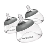 Nanobébé US Grey / 3-Pack Breastmilk Baby Bottle